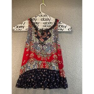 Bila Women's Sleeveless Shirt Medium‎ Boho Native